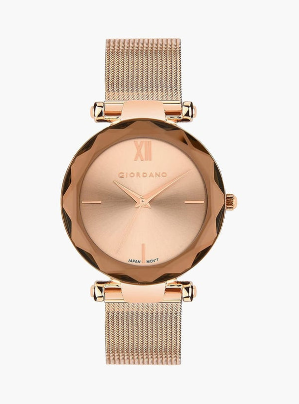 GIORDANO Women Analog Watch with Mesh Strap - GZ-60042-22