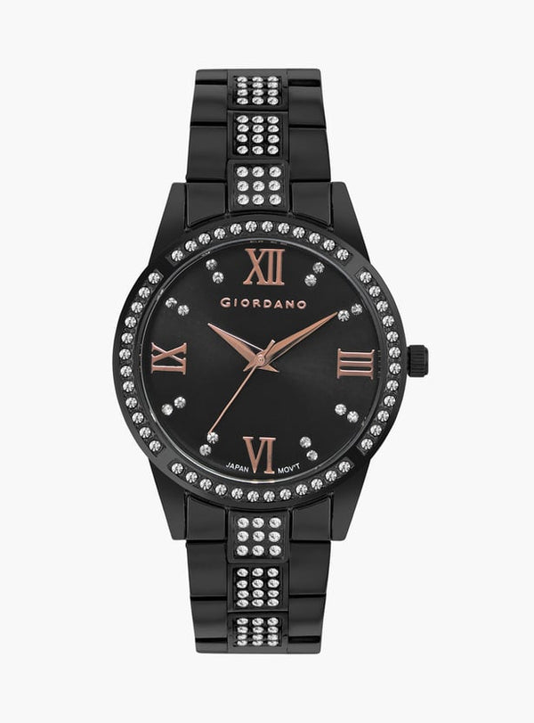 GIORDANO Women Embellished Analog Watch with Metal Strap - GZ-60066-11
