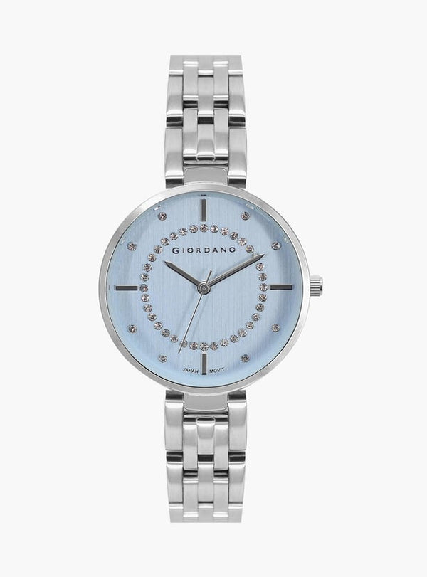 GIORDANO Women Embellished Analog Watch with Metal Strap - GZ60077-33