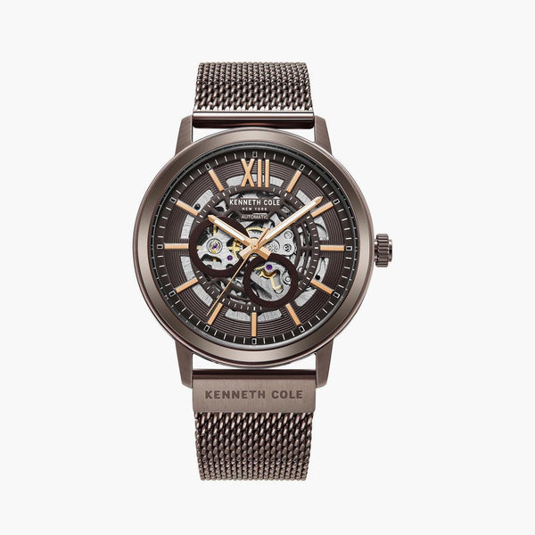 KENNETH COLE Men Mesh Strap Automatic Watch - KCWGY0064202MN