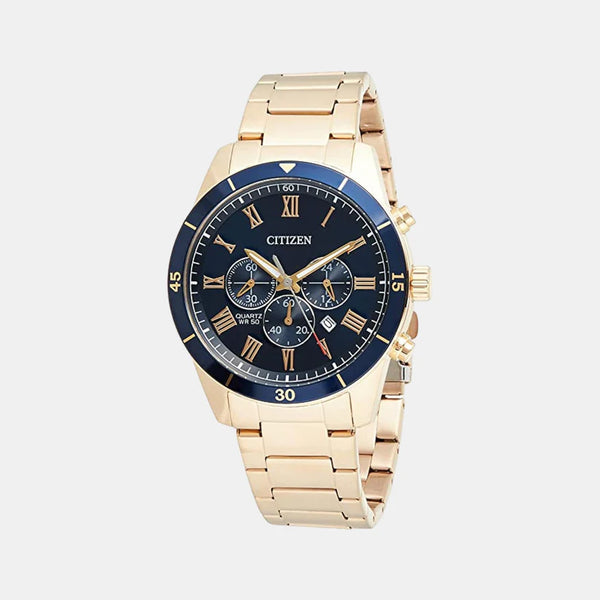 Men's Blue Stainless Steel Chronograph Watch AN8169-58L