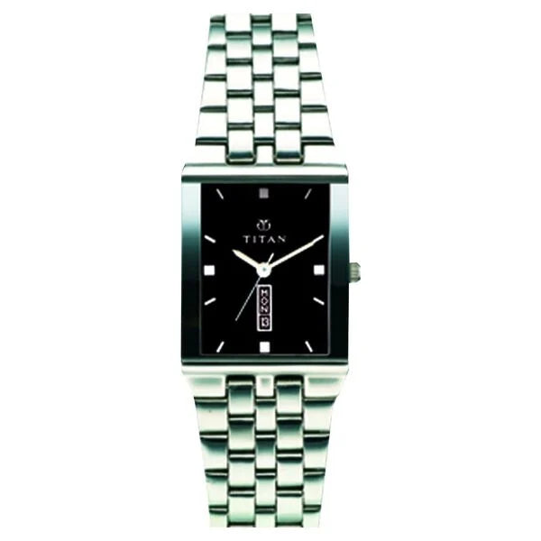 Titan Quartz Analog Black Dial Watch for Men 1918SM02