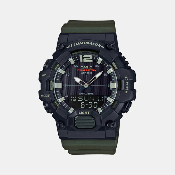 Youth Black Men's Analog-Digital Resin Watch D155 - HDC-700-3AVDF