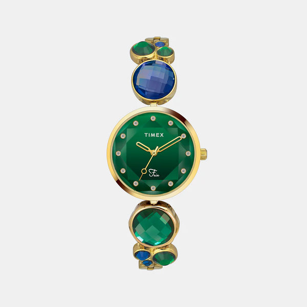Women's Green Analog Stainless Steel Watch TWEL17000
