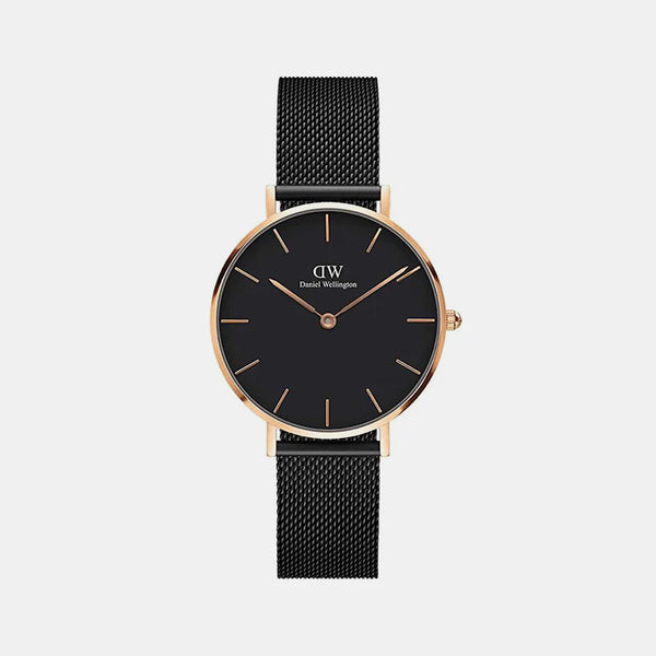 Petite Women's Black Analog Stainless Steel Watch DW00100201