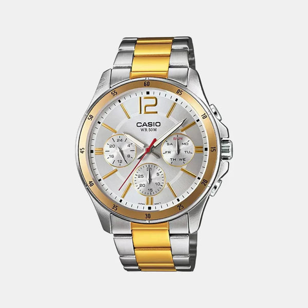 Enticer Men's Chronograph Stainless Steel Watch A1653 - MTP-1374HSG-7AVIF