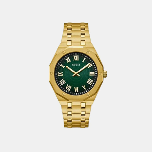 Men's Analog Green Dial Stainless Steel Watch GW0575G2