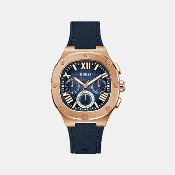 Men's Navy Blue Chronograph Silicon Watch GW0571G2