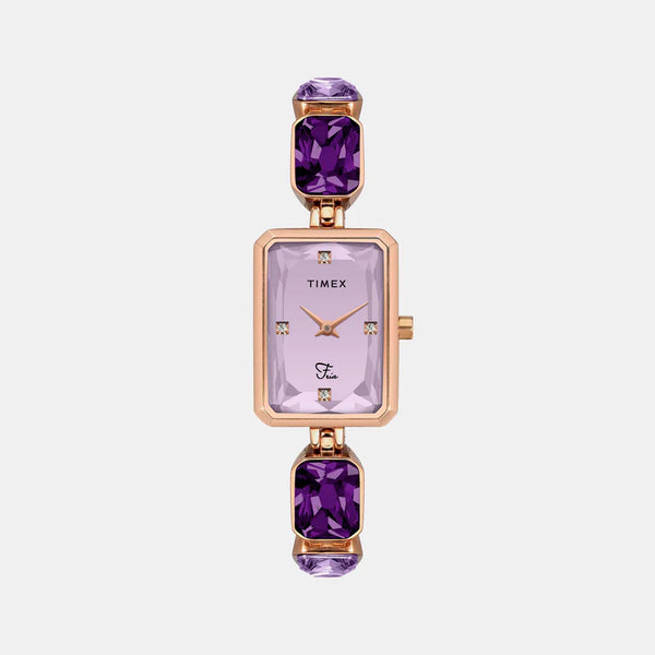 Women's Lavender Analog Stainless Steel Watch TWEL16901