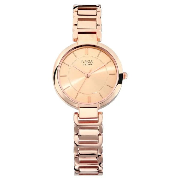 Raga Women's Sundial Gold Elegance: The Timeless Statement Watch NT2608WM01