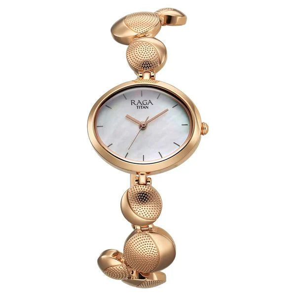 Raga Power Pearls Analog Watch with Strap for Women 2721WM01F
