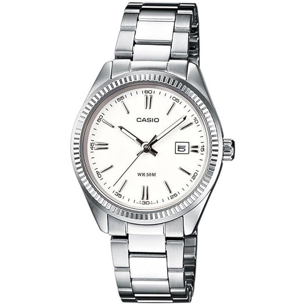 Casio Enticer Analog White Dial Men's Watch - LTP-1302D-7A1VDF (A758)