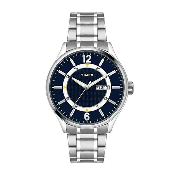 Men's Blue Dial Round Case Day Date Function Watch -TWEG19804