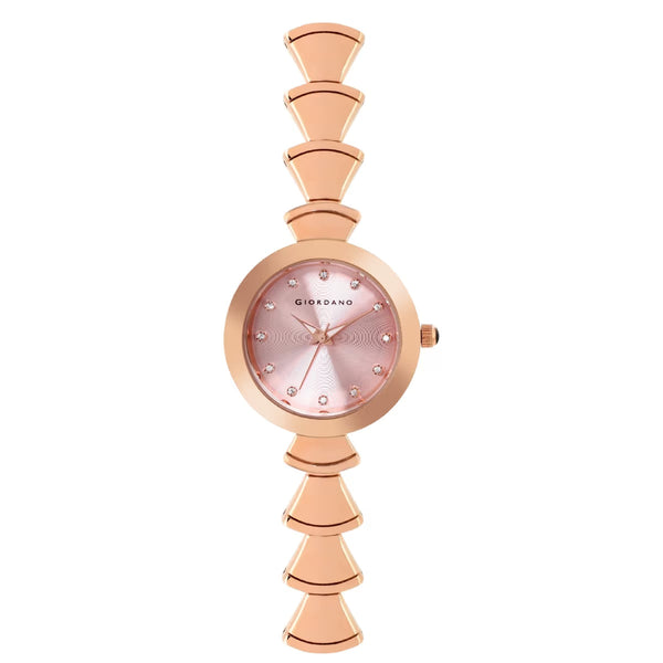 Giordano Pink Dial Analog Wrist Watch for Women - GZ-60020-22
