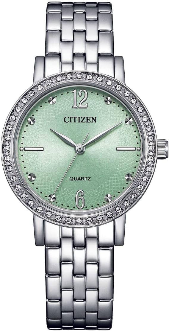 Basic Quartz Turquoise Dial Stainless Steel Wrist Watch Watch for Women - EL3100-55X