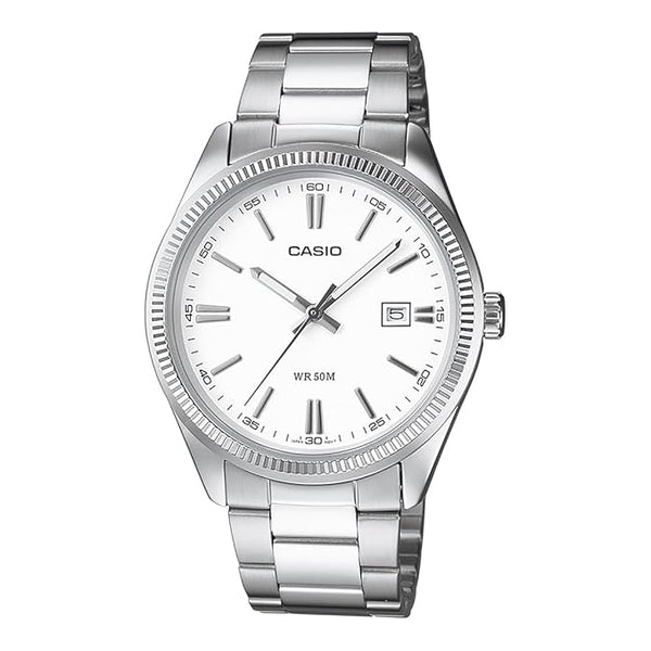 Casio Enticer Men MTP-1302D-7A1VDF Analog White Dial Men (A1539)