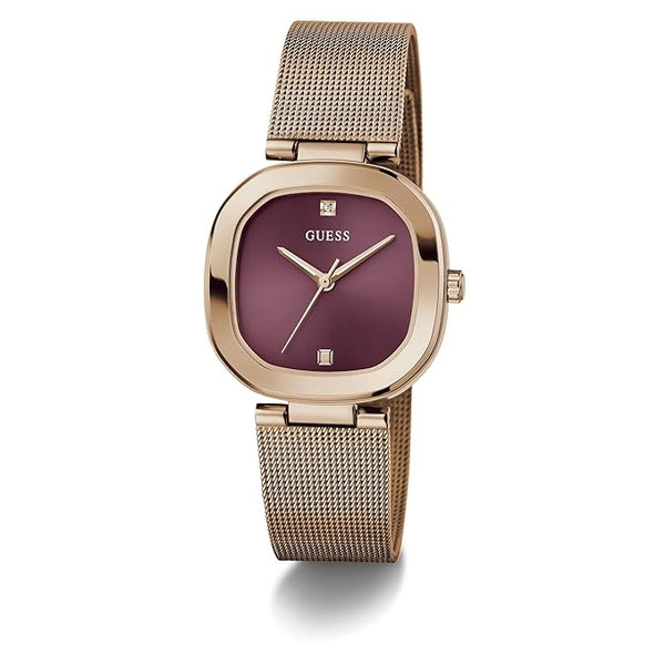 GUESS Mesh Analog Purple Dial Women's Watch-GW0768L3