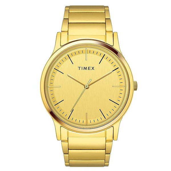 Champagne Round Analog Dial Men's Watch - TW000R447