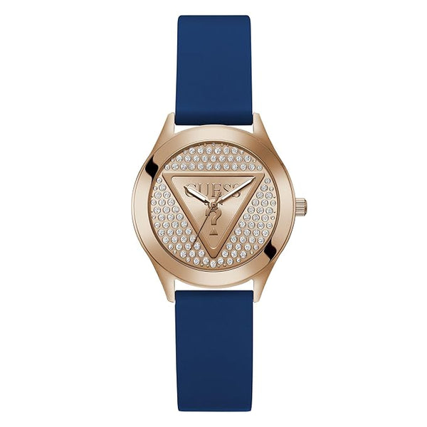 Guess Glitz Plaque Women Rose gold Dial Quartz Analog Watch GW0745L4