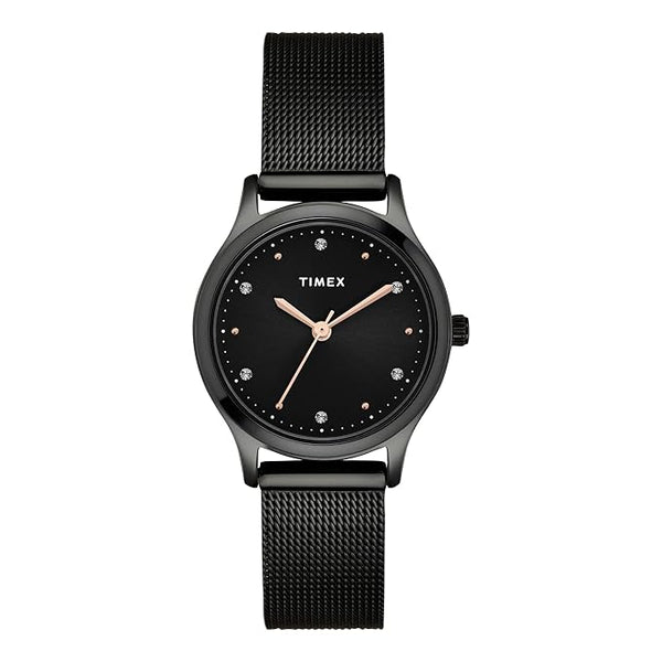 Women Black Round Analog Dial Watch- TW0TL8716