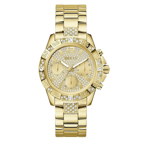 Guess Majesty Women Gold Dial Quartz Analog Watch GW0771L2