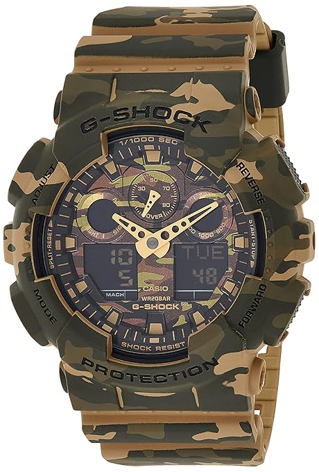 Casio G-Shock Analog-Digital Green Dial Men's Watch - GA-100CM-5ADR (G580)