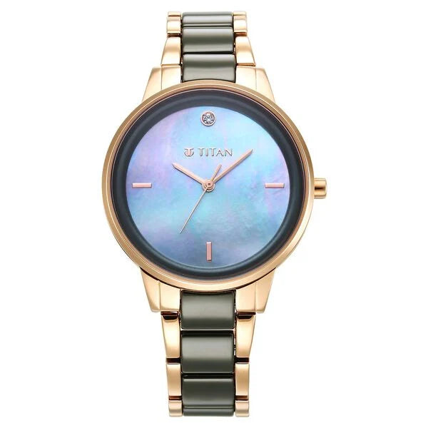 Titan Purple Analog Watch for Women 95213KD04