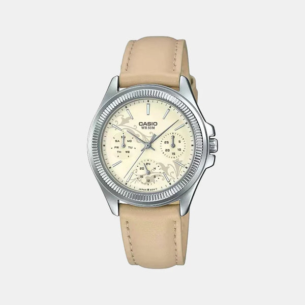 Enticer Women's Chronograph Leather Watch A1576 - LTP-2088L-9AVDF