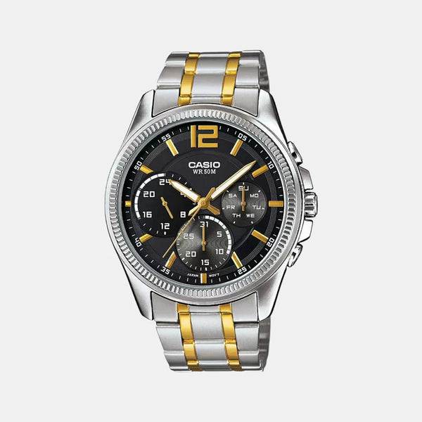 Enticer Men's Chronograph Stainless Steel Watch A1663 - MTP-E305HSG-1AVIF