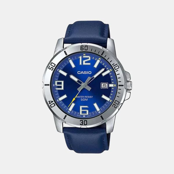 Enticer Men's Analog Leather Watch A1737 - MTP-VD01L-2BVUDF