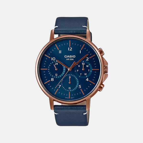Enticer Men's Chronograph Leather Watch A1849 - MTP-E321RL-2AVDF