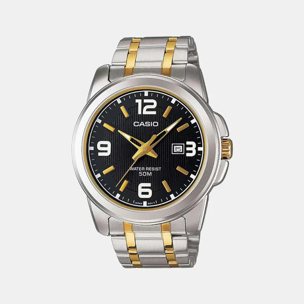 Enticer Men's Analog Stainless Steel Watch A777 - MTP-1314SG-1AVDF