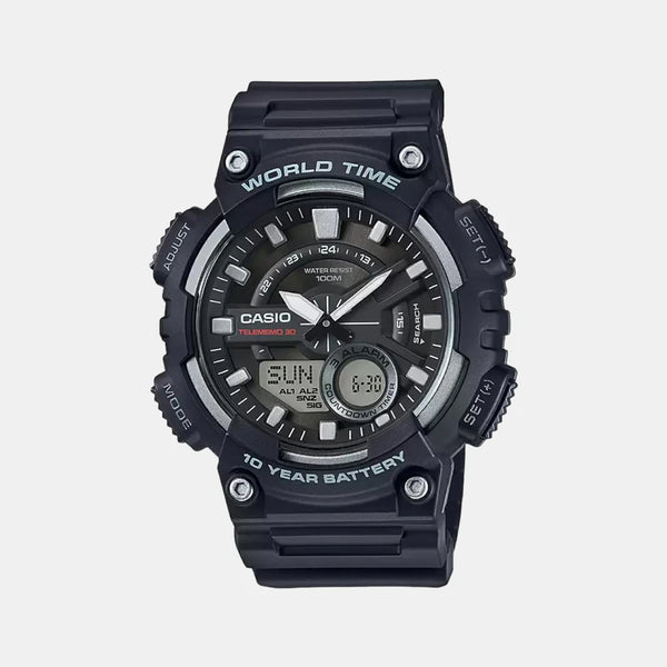 Youth Men's Analog-Digital Silicon Watch AD207 - AEQ-110W-1AVDF