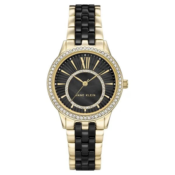 Anne Klein Analog Black Dial Women's Watch - NCAK3672BKGB