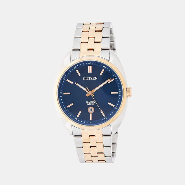 Men Blue Analog Stainless Steel Watch BI5096-53L