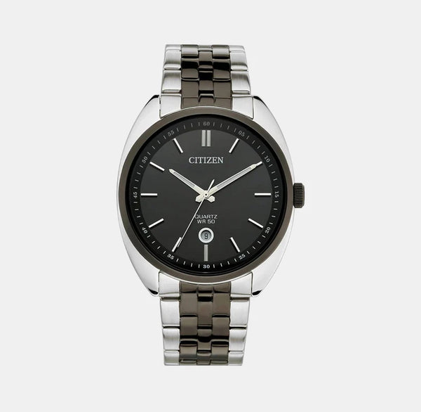 Men's Black Analog Stainless Steel Watch BI5098-58E