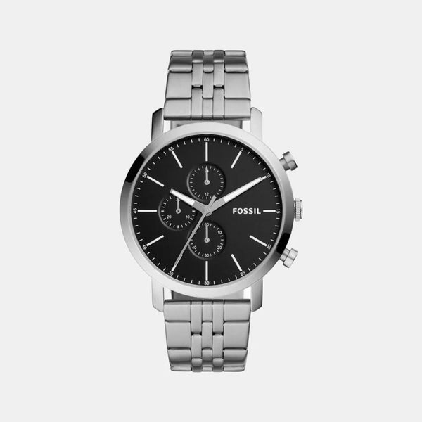 Men Black Stainless Steel Chronograph Watch BQ2328