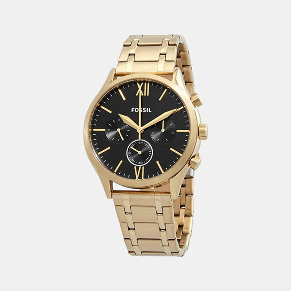 Men's Black Stainless Steel Chronograph Watch BQ2366