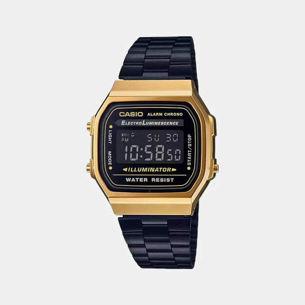 Vintage Men's Digital Resin Watch D148 - A168WEGB-1BDF