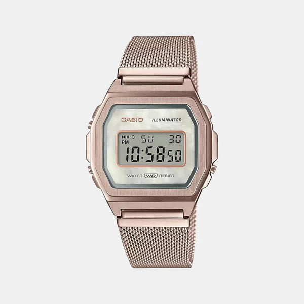 Vintage Unisex Digital Stainless Steel Watch D195 - A1000MCG-9EF