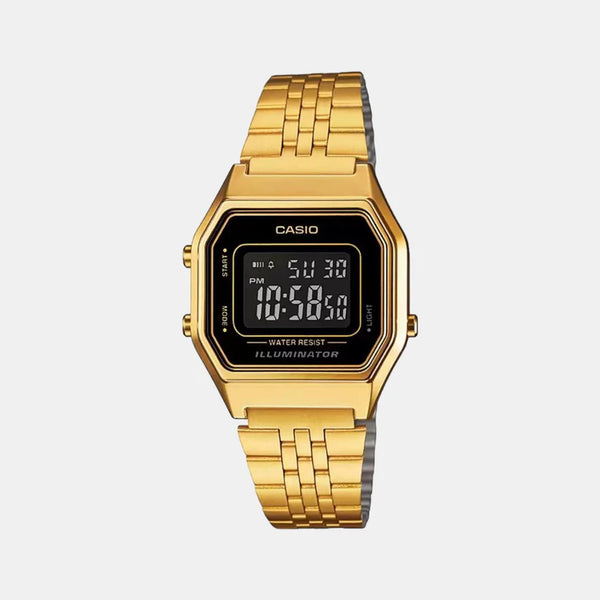 Vintage Women's Digital Stainless Steel Watch D205 - LA680WGA-1BDF