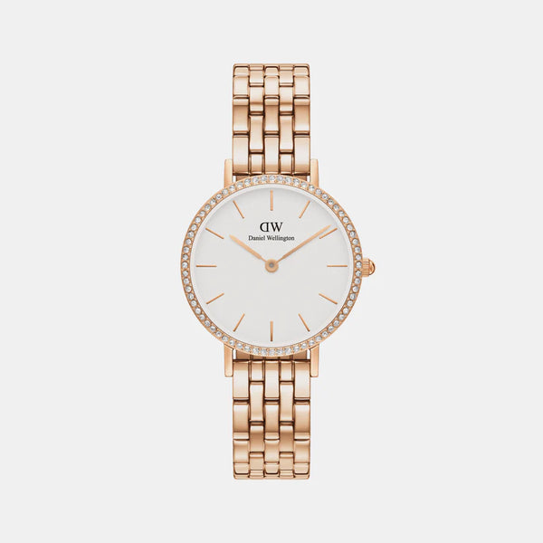 Petite Women's White Analog Stainless Steel Watch DW00100666K
