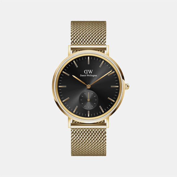 Classic Men's Black Analog Stainless Steel Watch DW00100713