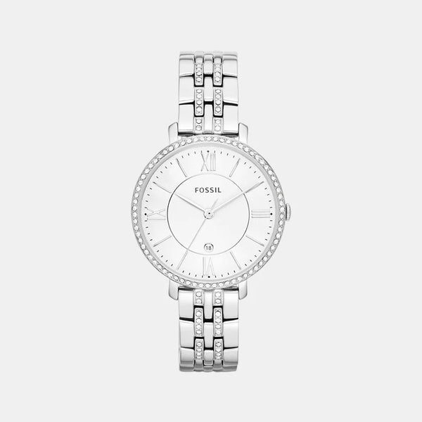 Women's Silver Analog Stainless Steel Watch ES3545