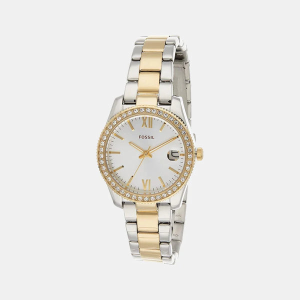 Women's Silver Analog Stainless Steel Watch ES4319