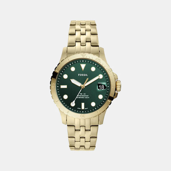 Women's Green Analog Stainless Steel Watch ES4746