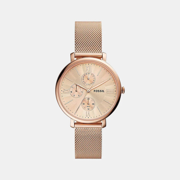 Women's Rose Gold Stainless Steel Chronograph Watch ES5098