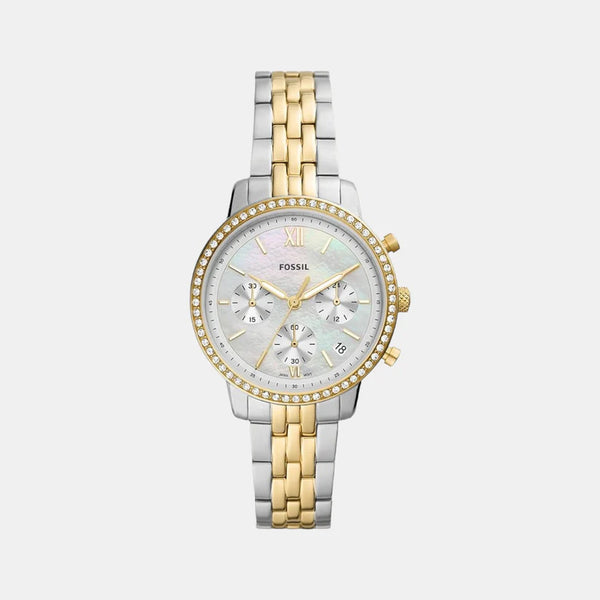 Women's Silver Stainless Steel Chronograph Watch ES5216