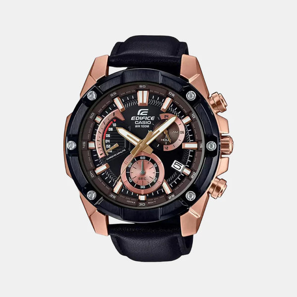 Edifice Men's Chronograph Leather Watch EX393 - EFR-559BGL-1AVUDF