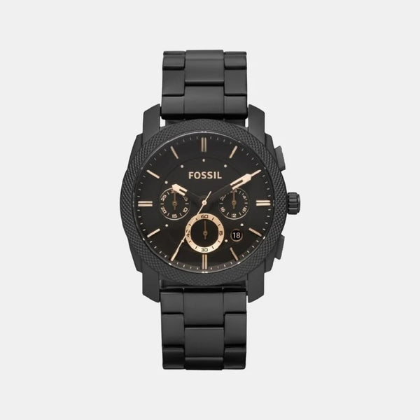 Men's Black Stainless Steel Chronograph Watch FS4682